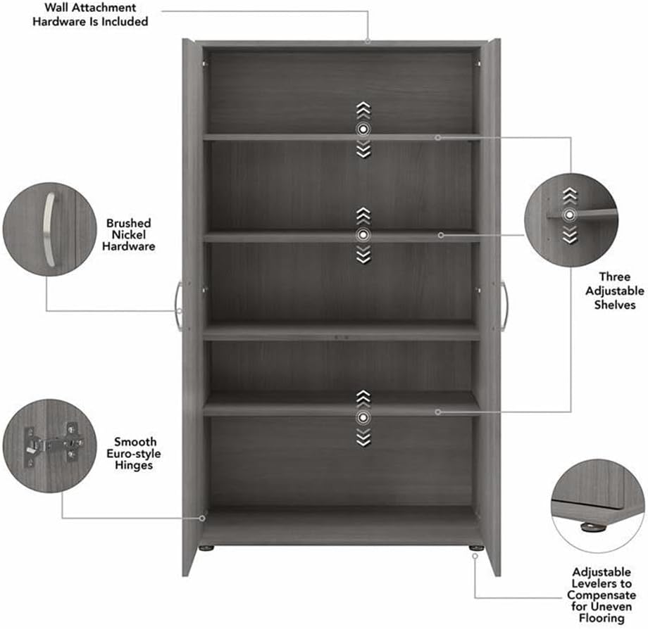 Internal features of the Universal Tall Storage Cabinet