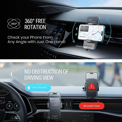 image for LISEN Phone Holders for Your Car Vent [Military Stable], Universal Car