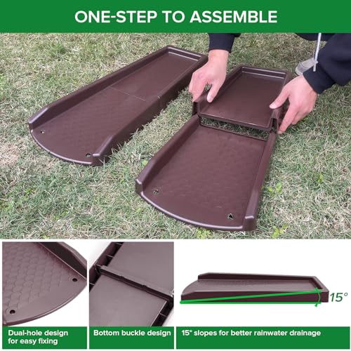 image for Ogutter Splash Blocks for Gutters Downspouts, 24