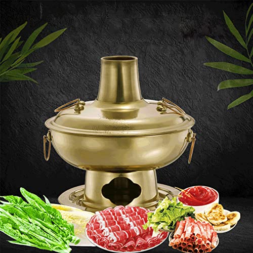 Olla caliente de cobre vintage para hot pot 28cm miniatura 2