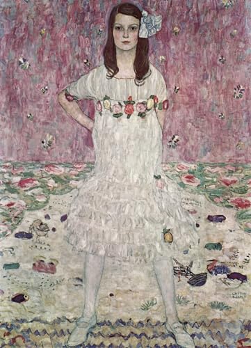 Pintura Klimt Mäda Primavesi en lienzo decorativo texturizado de 60x90