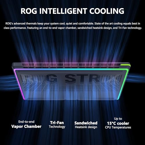 Image of ASUS ROG Strix G18 G815 Gaming AI Laptop | 18 inch 2.5k IPS 240Hz (100% DCI-P3, 3ms) | Intel 24-Core Ultra 9 275HX | 32GB DDR5 4TB SSD | GeForce RTX 5060 | RGB Backlit Wi-Fi7 Win11 Pro w /DLCA Accessory
