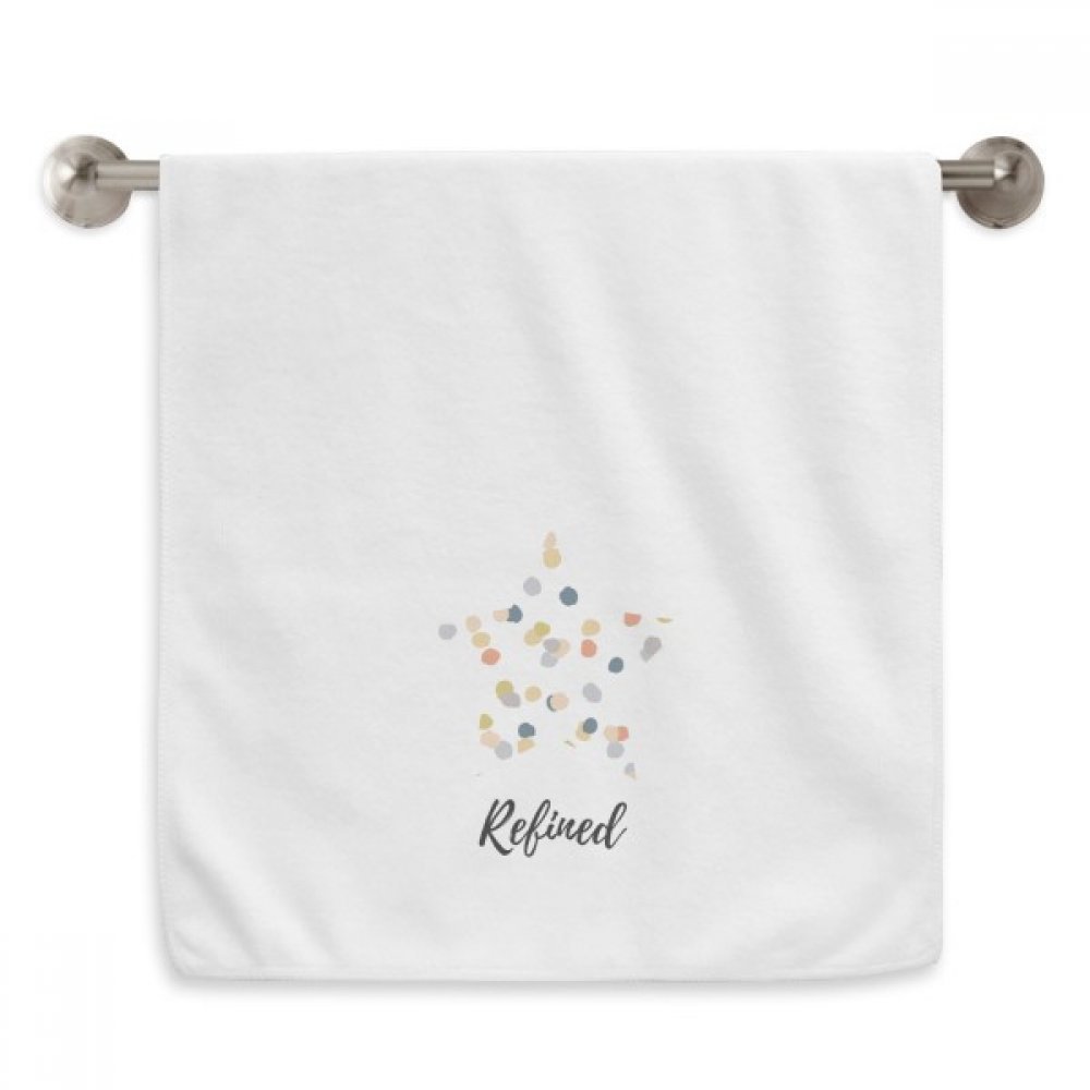 Serviettes moelleuses Couleurs Résumé Plantes motif art blanc 33x74 cm