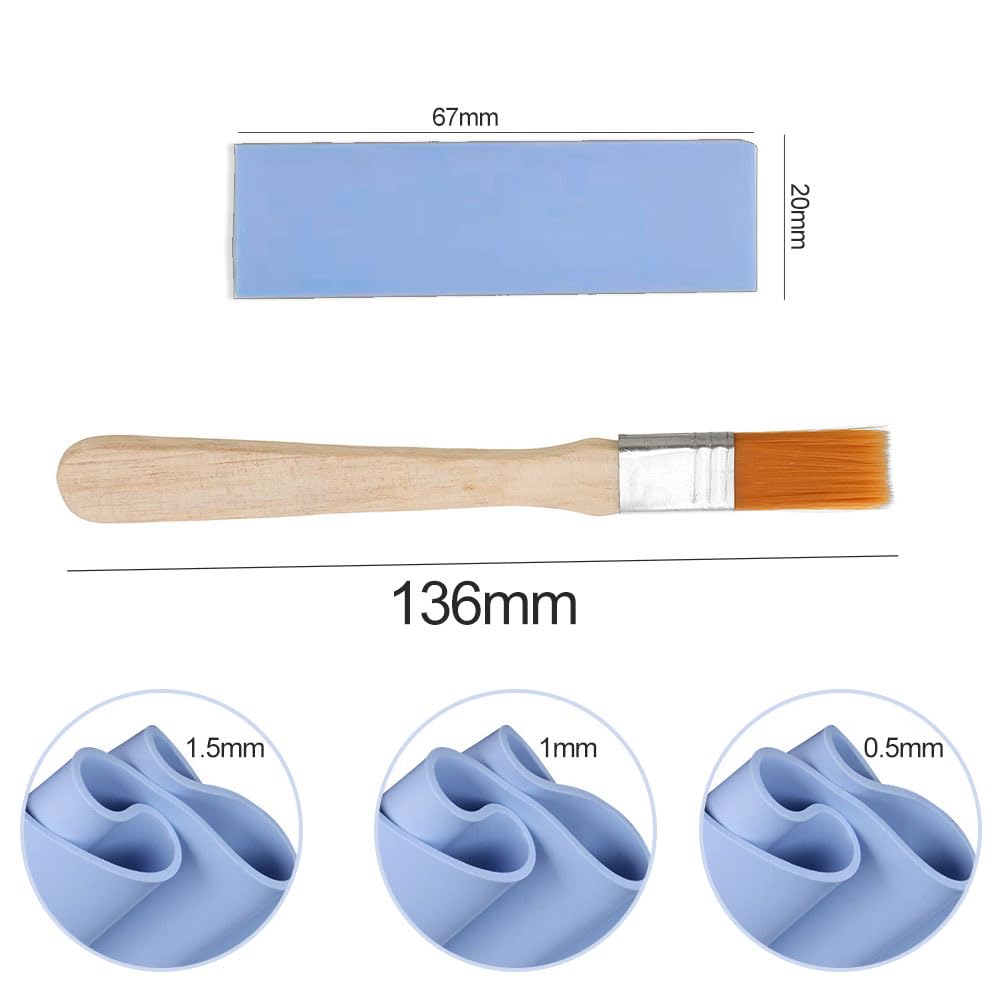 Podkładki termoprzewodzące wielokrotnego użytku, Premium Performance Thermal Pad, 30 sztuk podkładek termicznych CPU, silikonowa podkładka z przewodnikiem termicznym do SSD CPU GPU, 0,5 1,0 1,5 mm