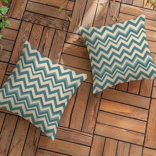 Housse de coussin 60 x 60 cm imperméable en lin lot de 2 - 2
