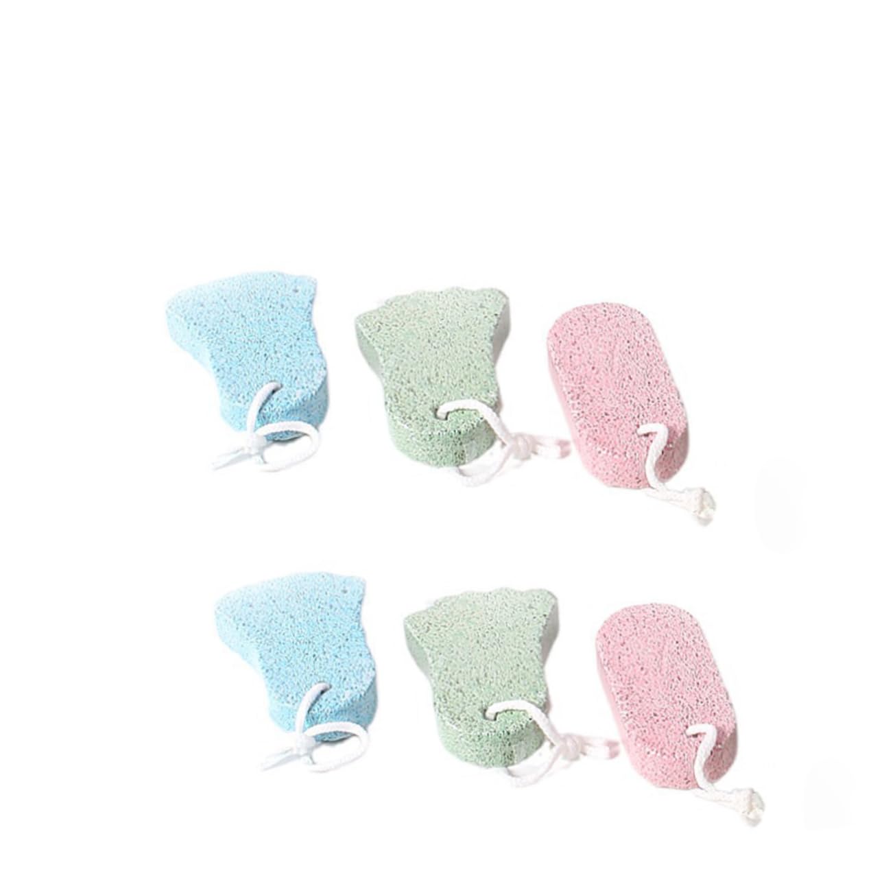 FRCOLOR 6pcs Foot Pumice Stone Remover Pedicure Tool for Foot Care Salon Foot Pedicure Tool Natural Foot Skin Scrubbers
