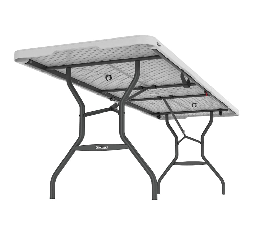 Lifetime Klapptisch weiß granit 244,5 x 76,1 x 73,6 cm 80270
