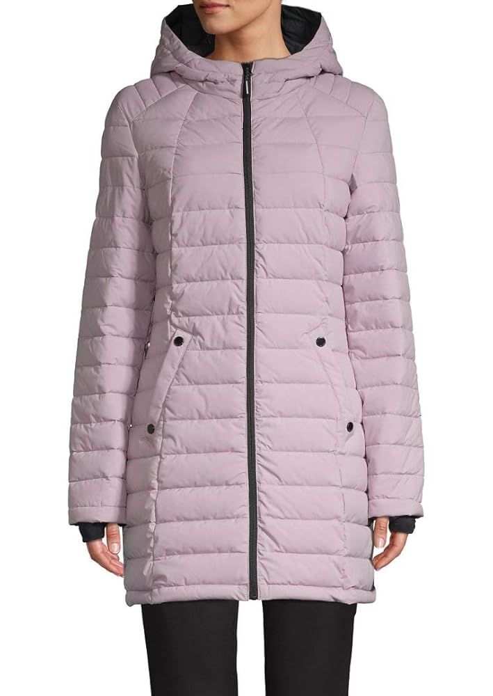 HFX Halifax Scuba Stretch Active Hooded Puffer Coat (Lilac