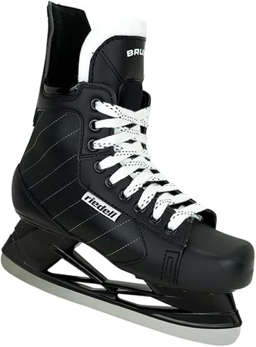 Riedell Bruin Classic Hockey Ice Skates, Size 6, Black