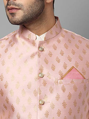 Image of Uri and MacKenzie Men's Silk Blend Kurta Pajama with Designer Ethnic Nehru Jacket /Modi Jacket