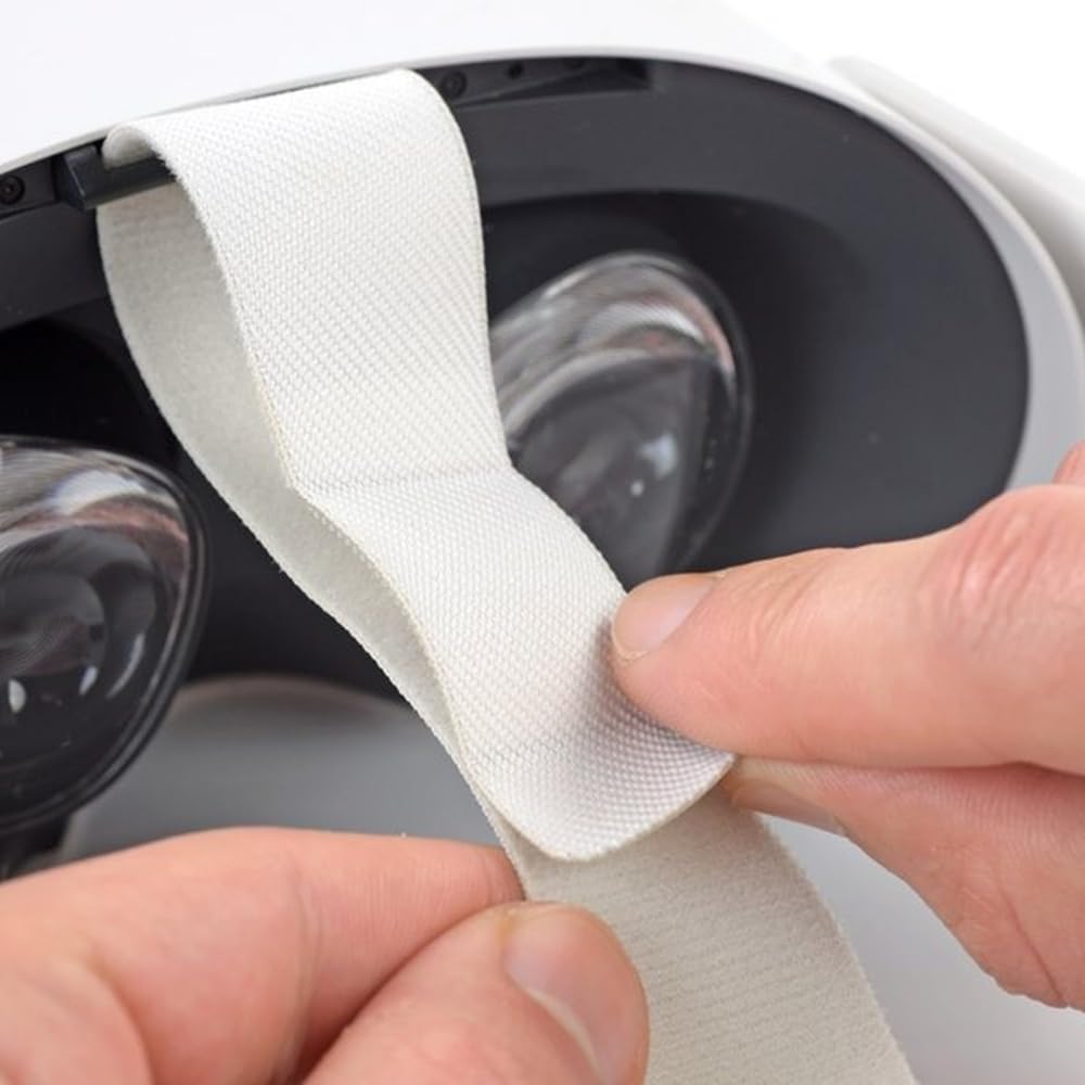 Original Adjustable Headband Head Strap for Meta Quest 2 Headset | With 4 Thumbstick Caps & Lightweight Durability Design