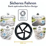 Best Sporting Big Wheel Roller | hulajnoga miejska – kółka PU 200 mm i łożyska kulkowe ABEC-7 – hulajnoga o regulowanej wysokości 86-96 cm, składana, od 8 lat