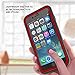 ImpactStrong for iPhone 7 Plus / 8 Plus Case, Ultra Protective Case with Built-in Clear Screen Protector Full Body Cover (Red)