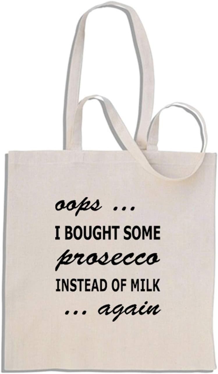 mug-tasticOops I Bought Some Prosecco Instead of Milk Again - Cotton Shopper Tote Bag