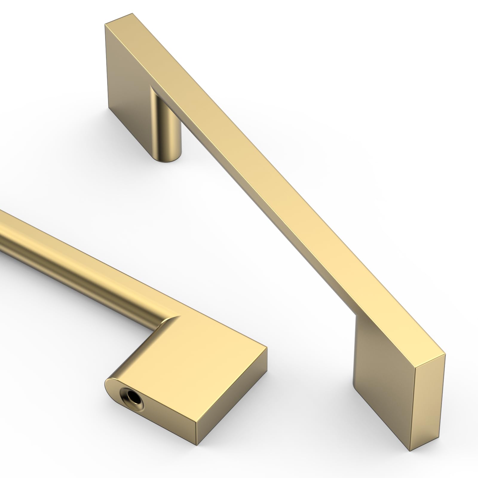 Amerdeco 10 Pack Champagne Bronze Cabinet Pulls 96mm Kitchen AM008