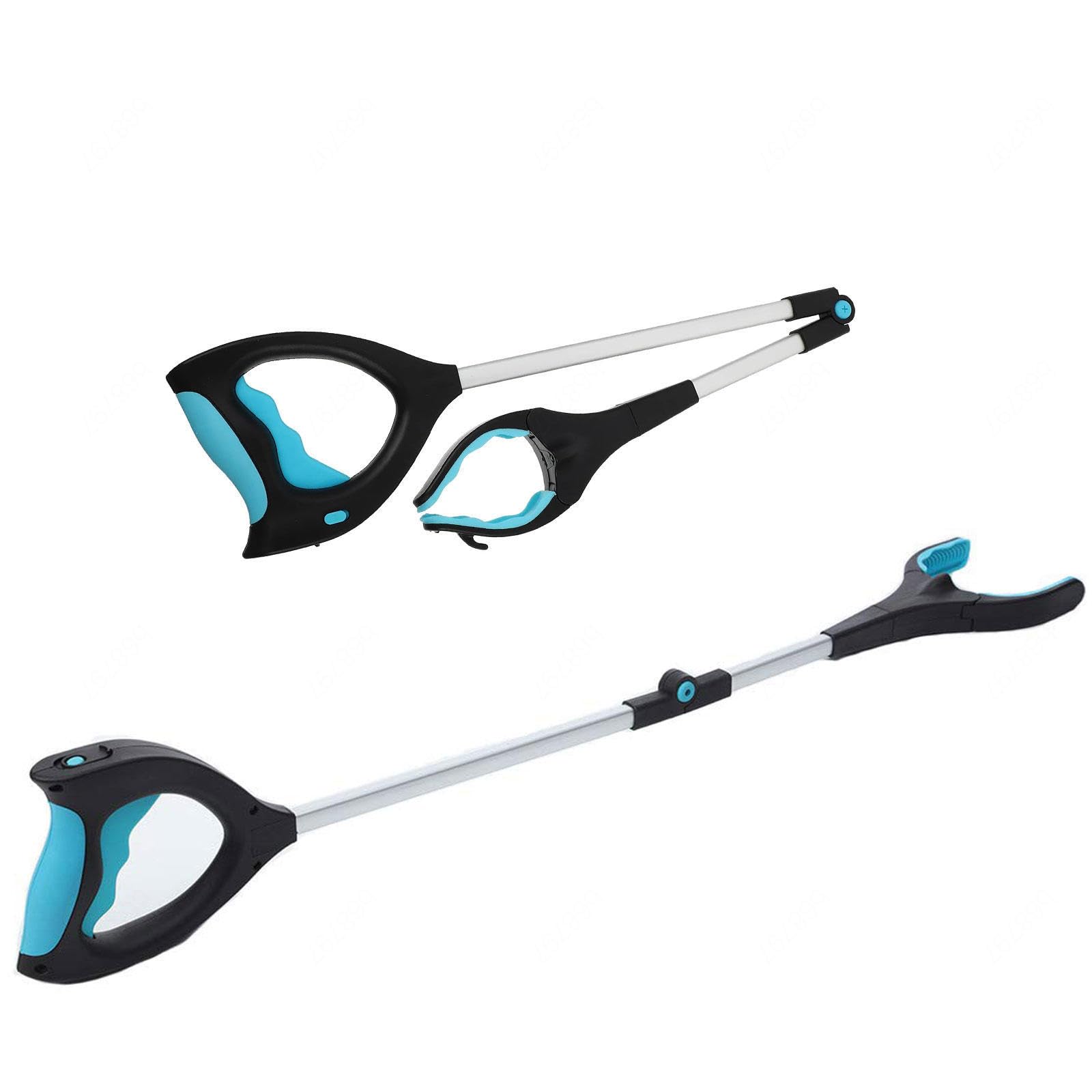 AMNOOL 2er-Pack Reacher-Grabber-Werkzeug, 32 Zoll Leichter, Faltbarer Müllgreifer mit Licht und Magnetischer Spitze, Greifer für ältere Menschen, Erweitertes Klauengreifer-Reacher-Tool