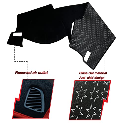 Keegtbox Dash Mat Cover Custom Interior Center Console Compatible With Honda Civic Sedan 2022 2023 Dashboard Mat Covers Accessories #TOP1