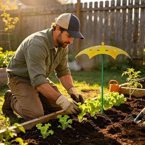 Sombrilla protectora para plantas compacta e impermeable para pícnic y piscina 3