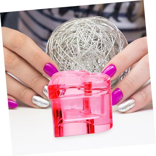 Copa de cristal en forma de corazón para uñas acrílicas miniatura 3