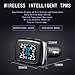 Car External TPMS Cigarette Lighter Style Automatic Tire Pressure Alarm System Digital Tire Pressure Monitoring System with 4 External Sensors Suitable for Pickup Trucks Car SUV