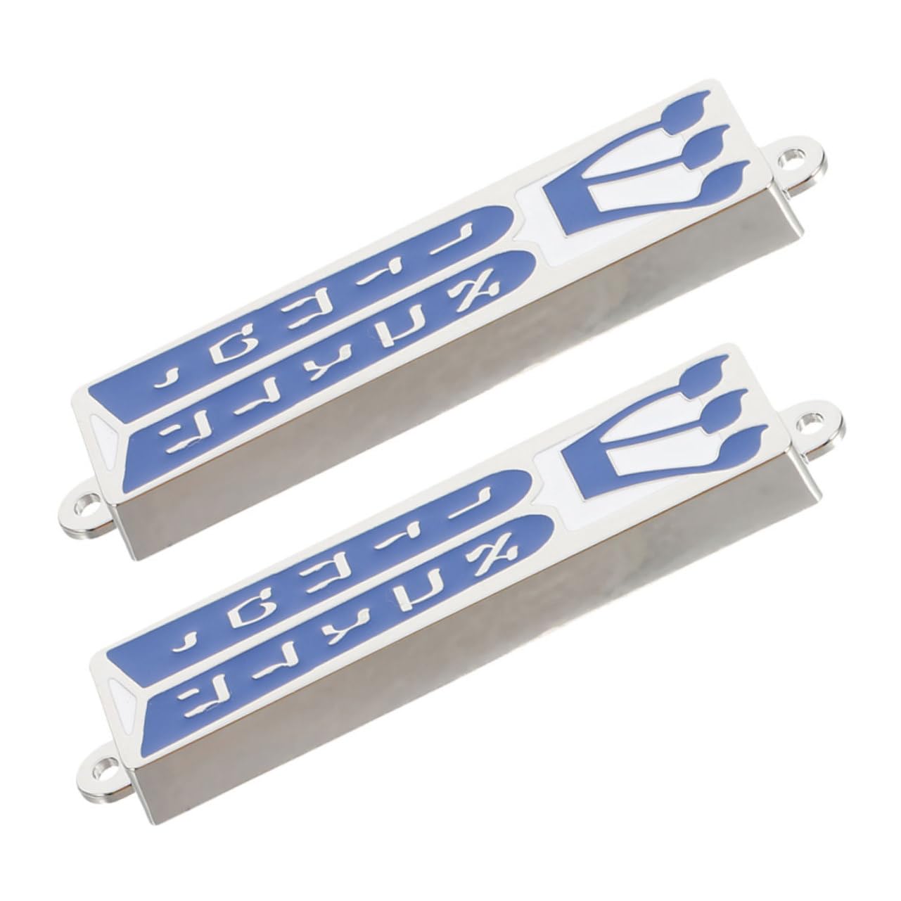 CORHAD 2pcs Antique Metal Jewish Mezuzah with Scroll and House Blessing Decorative Judaica for Symbol of and Blessing for Jewish Families