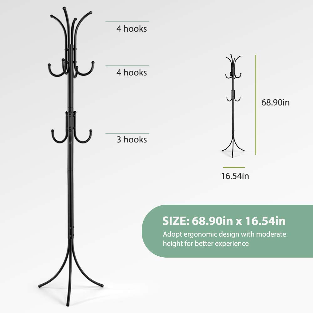 Ada Coat Rack Coat Tree Hat Hanger Holder 11 Hooks Desertcart INDIA