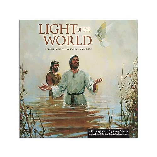 DaySpring - Light of the World 2024 Premium Wall Calendar Featuring Scripture from the King James Bible: A 2024 Inspirational DaySpring Calendar (U0291) - image 1