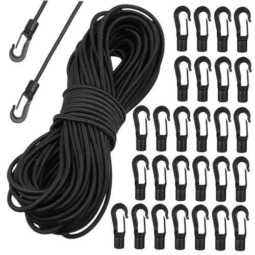 Corde élastique anti-rupture avec crochets pour stopper les chocs en kayak et rando