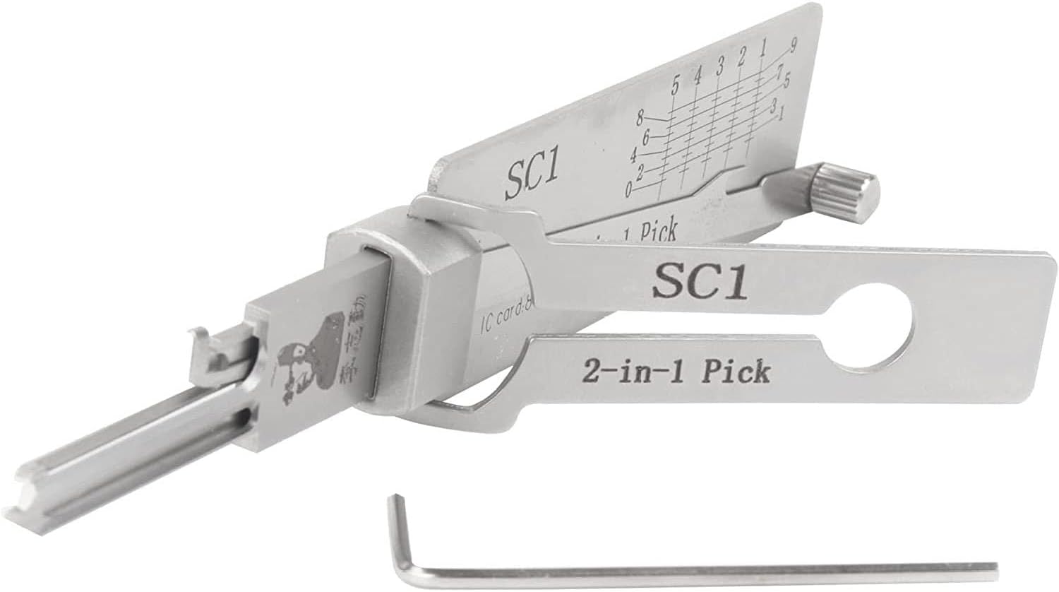 Pick and Hook Set, Professional Mechanics Tool Kit, Chrome Vanadium Steel, Ergonomic Stainless Grip Handles SC-01