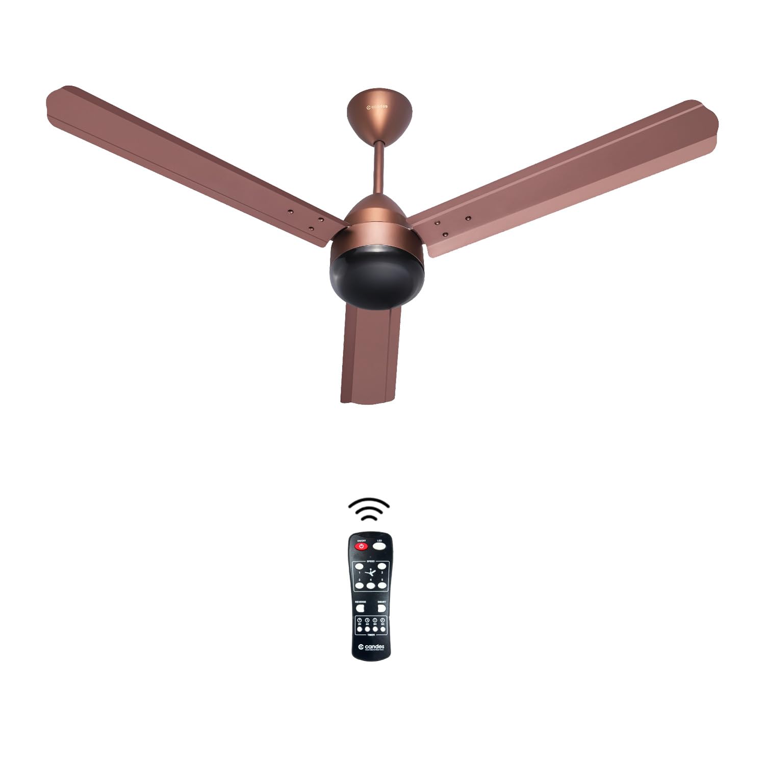Candes Majestic BLDC Ceiling Fan 1200mm / 48 inch | BEE 5 Star Rated, Upto 65% Energy Saving, High Air Delivery & High Speed Ceiling Fans for Home | 3 Years Warranty | Rusty Brown (B0CTMSQ9V6) Amazon Price History, Amazon Price Tracker