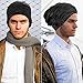 Men Winter Beanie Hat Warm Slouchy Hats Men Knitted Beanie Hats Fleece Lined Skull Cap for Men (Black, Navy Blue, Grey, Khaki,4)