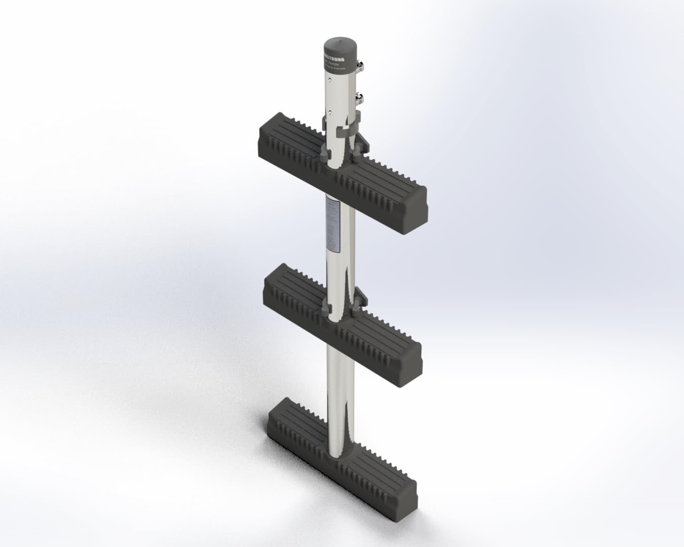 Armstrong Marine Ladder, Center Pole Ladder, 304 Stainless Steel, Diver Friendly Marine Ladder (3 Step 34")