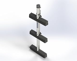 Armstrong Marine Ladder, Center Pole Ladder, 304 Stainless Steel, Diver Friendly Marine Ladder (3 Step 34")