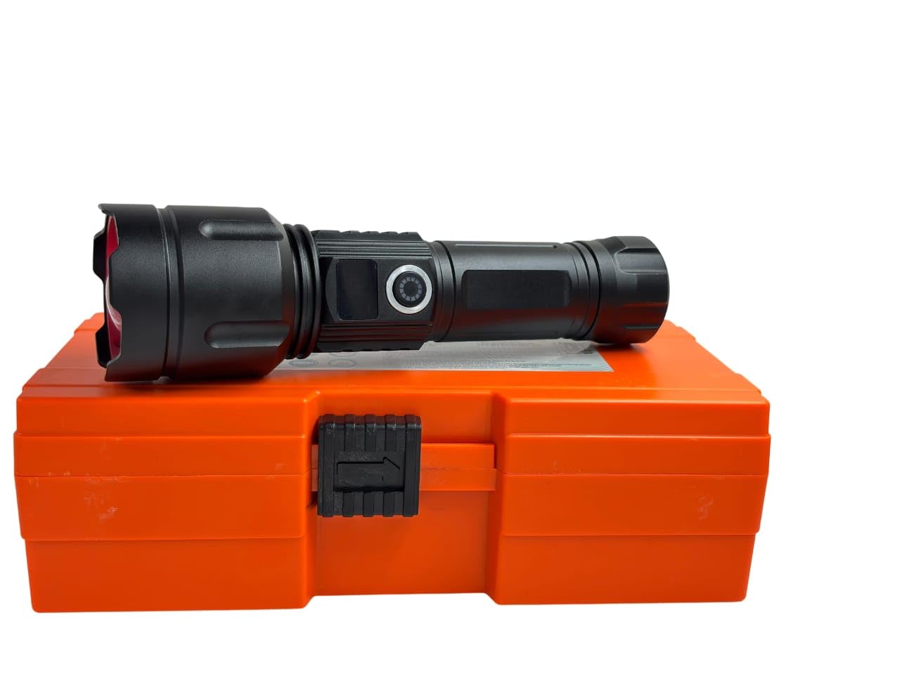 RL-M02 Rechargeable LED Torch 200W High Brightness Flashlight, Metal Body, Zoomable Long Range Beam, Type-C Fast Charging, 2400mAh Battery for Night Use-image-12