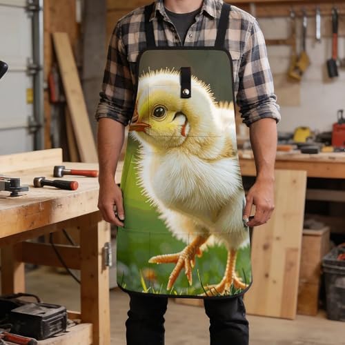 Delantal entero con diseño Cute Chicken Walking unisex miniatura 5