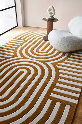 Image of Soft Woolen Modern Collection Tufted Carpet for Living Room Bedroom and Hall Size 5 x 7 Feet Color Multi