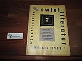  Sowjetliteratur. Monatsschrift des Schriftstellerverbandes der UdSSR. 1968, Heft 7