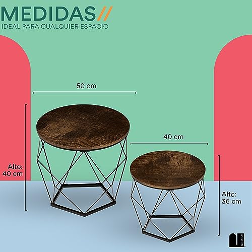 Mejores precios y opiniones de Mesas Laterales de Madera Rústica al mejor precio. 6 Imagen adicional