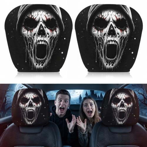 vocbitdom 2 PCS Ghost Face Headrest Covers...