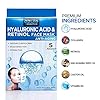 AZURE-Hyaluronic-Acid-Retinol-Anti-Aging-Sheet-Face-Mask-Hydrating-Toning-Rejuvenating-Helps-Reduce-Fine-Lines-Wrinkles-Smooths-Repairs-Elasticity-Made-in-Korea-5-Pack AZURE Hyaluronic Acid & Retinol Anti Aging Facial Mask - Dermatologist Tested - Rejuvenating & Hydrating Face Mask - Helps Reduce Fine Lines & Wrinkles, Smooths & Repairs - Korean Skin Care - 5 Pack