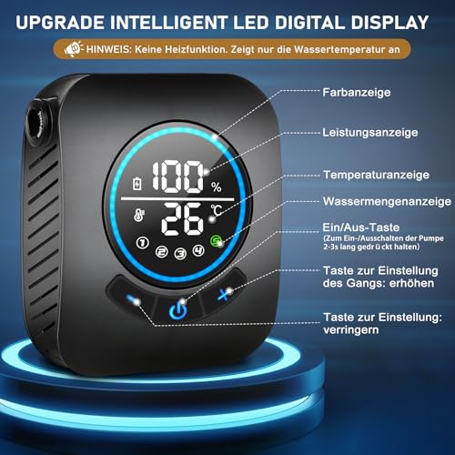 Spopal Camping Dusche, [8000mAh] Campingdusche Tragbare mit Pumpe – Ansicht 3
