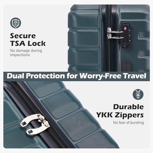 Best Carry On Luggage for International Travel: 13 Options That Actually Fit Airline Limits 2 Coolife Luggage Sets, 3 Piece Hard Shell Suitcase Set with Spinner Wheels, Expandable Large Checked Luggage, Lightweight Rolling Carry On with TSA Lock Teal Blue