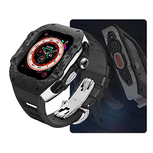Kit modificación Apple Watch Ultra para deporte correa fluorocarbono y caja