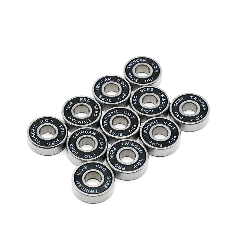 8Pcs Roller Skate Wheel Bearings Deep Groove 608RS ABEC-9 Miniature Ball Bearings Chrome Steel Bearing for Skateboard