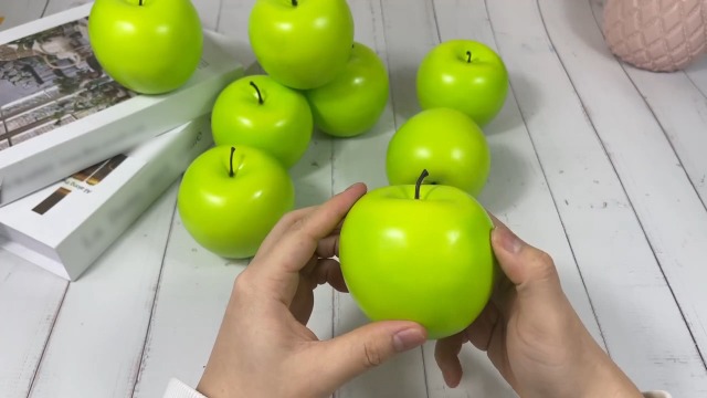 Amazon.com: COTOSEY Artificial Green Apples Box of 12 : Home