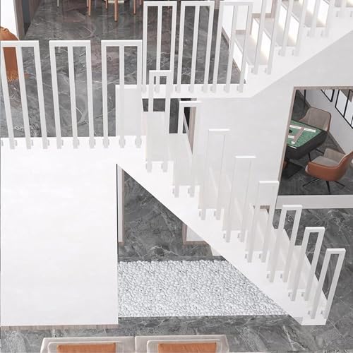 Rampe d'escalier en U 85 cm noire pour intérieur et extérieur - 5