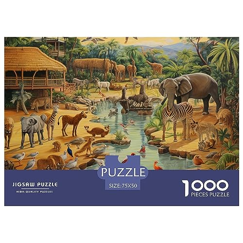 Puzzle 3D safari animaux déco murale pour rompre l'ennui à la maison - 2