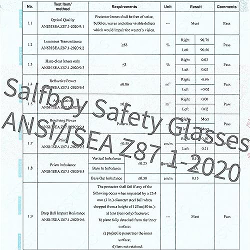 Salfboy Safety Glasses Ansi Z87.1 Scratch Resistant Glasses For Women Man Lab Goggles Uv Eye Protection #TOP7