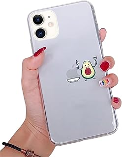 Bakicey Custodia per iPhone 12 Pro iPhone 12 Mini in morbido silicone con motivo Avocado sottile antiurto antigraffio cover posteriore per iPhone 12 Pro Max iPhone 12 Pro Avocado 01
