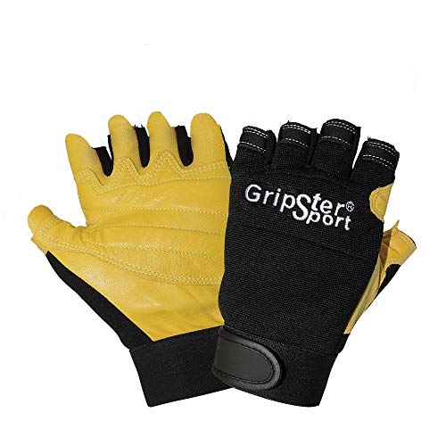 🔥 Global Glove SG2000 - Gripster Sport - Premium Goatskin Leather Fingerless Gloves - Small